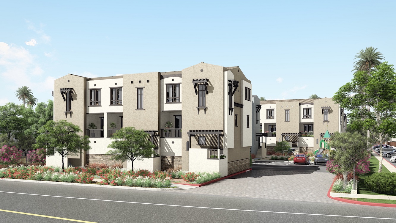 Rendering of Montivo townhomes