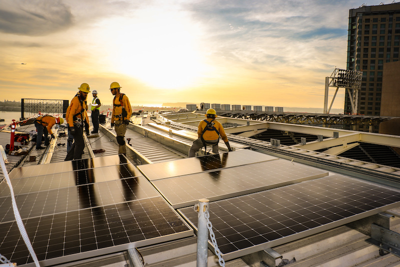 The Sullivan Solar Power system utilizes 716 high-efficiency, 470-watt Sunpower solar modules, and will produce over 12 million kilowatt hours over the next 25 years.