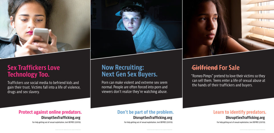 Anti-sex trafficking posters