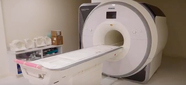 SDSU's new Magnetic Resonance Imaging machine. (Image from a video by Scott Hargrove)