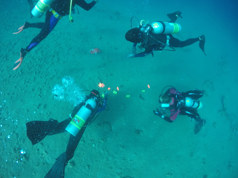 Port of San Diego Harbor Police divers trained their Philippine law enforcement counterparts in underwater crime scene evidence tagging and recovery. (Photo courtesy of the Port of San Diego)