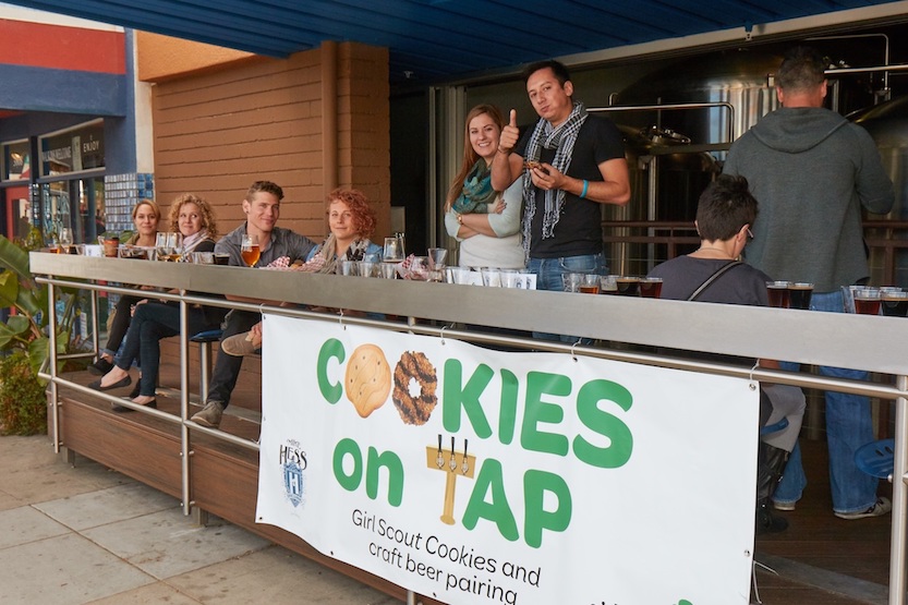 Girl Scout Cookie Promotion at Hess Brewing