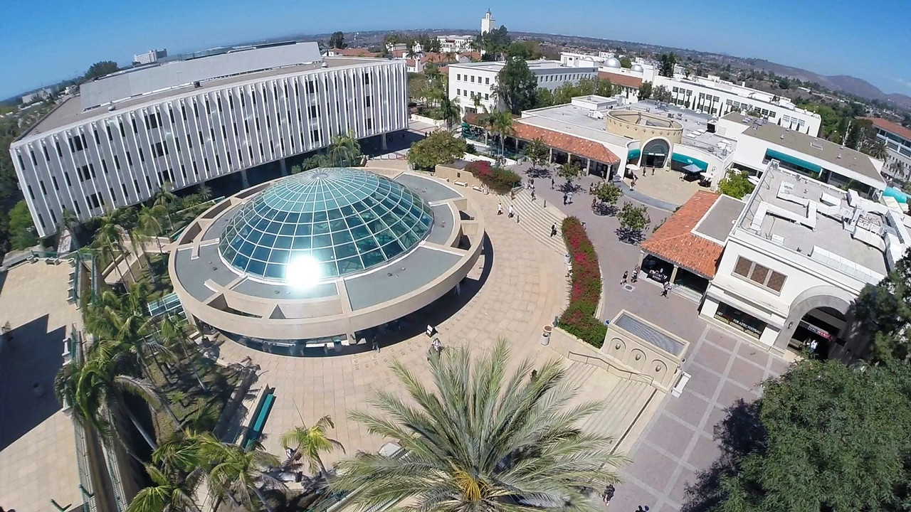 Aerial photo of the San Diego State University campus. (Photo courtesy of SDSU)