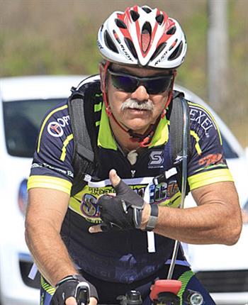 Marc Hammer is an avid cyclist whose life was saved by a new heart attack test offered at UC San Diego Health. (Photo courtesy of UC San Diego Health)