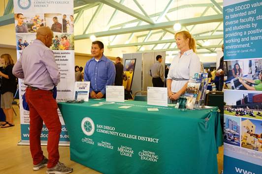 Scene from a 2017 Jobtoberfest event in Balboa Park. (Photo courtesy of SDCCD)