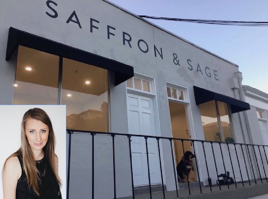Saffron & Sage, a holistic health center at 2555 State St. in Mission Hills, benefited from a loan that owner Cristin Smith (inset) obtained from Accion in 2017.