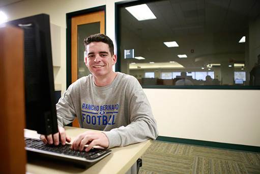  Matt Quis is a senior at Rancho Bernardo High School who will graduate this spring with 24 units of college work taken at San Diego Miramar College. (Photo courtesy of SDCCD)