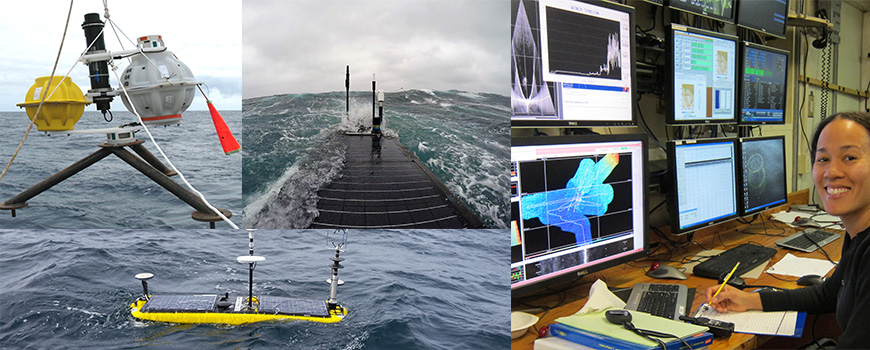 Department of Defense awards will support instrument development across several UC San Diego disciplines. (Phot montage courtesy of Scripps Institution of Oceanography)
