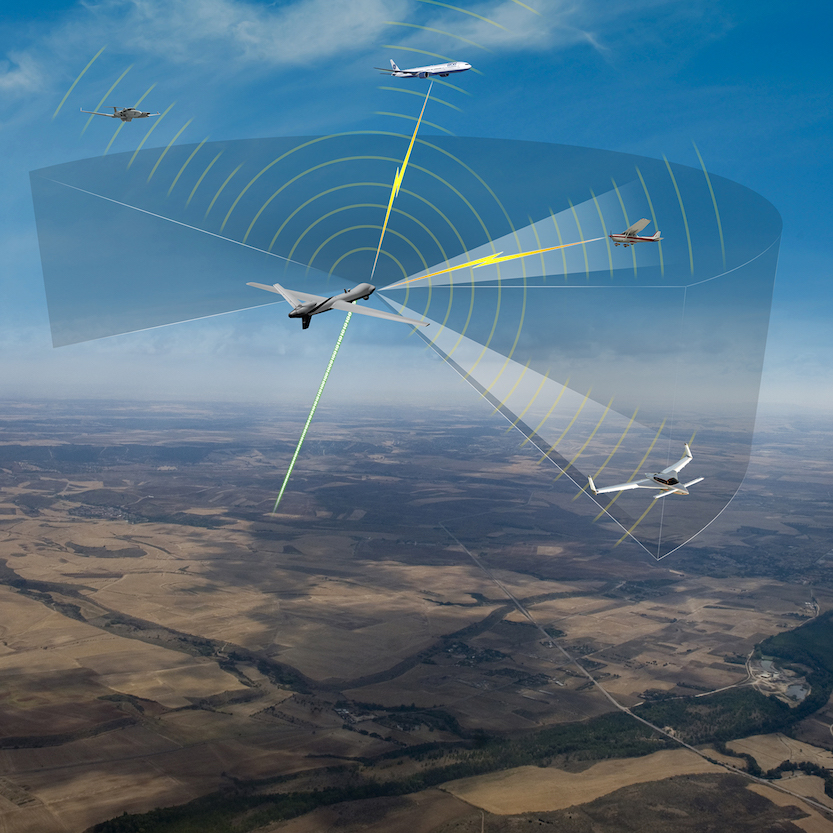 Detection and Avoid System (Illustration courtesy of General Atomics Aeronautical Systems Inc.)