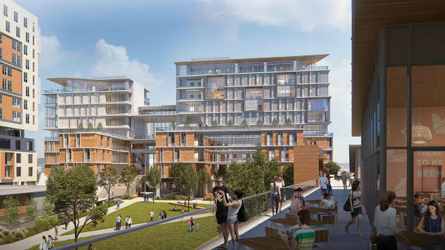 Rendering of buildings in the UC San Diego campus that will include Sixth College. (Courtesy of UC San Diego)