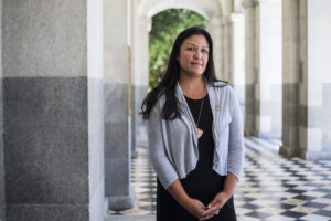 Myra Masiel, a tribal archeologist with the Pechanga Band of Luiseno Indians, is working to recover the bones of Native Californians from UC museums. (Photo by Robbie Short for CALmatters)