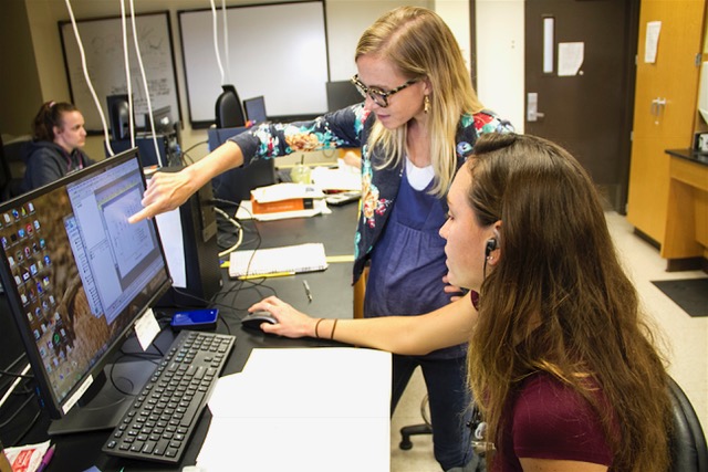 University of San Diego students in a campus lab. (Photo courtesy of USD)