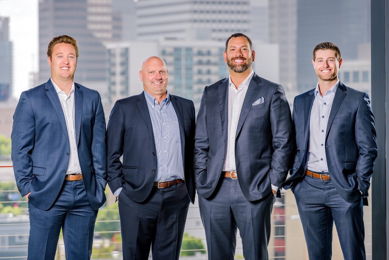 The LDG Commercial Real Estate team, from left: Barrett Geenen, Scott Dickson, James Langley, Nick Garrett.