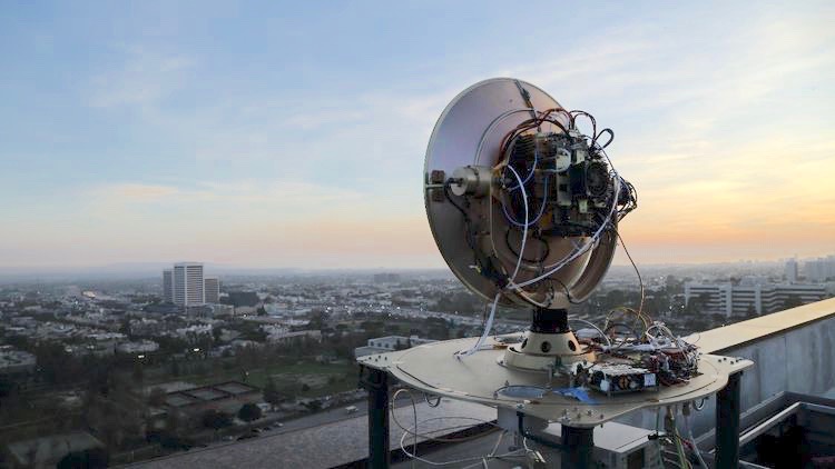 Northrop Grumman and DARPA operated a data link at 100 gigabits per second demonstrated over a 20 kilometer city environment. (Photo courtesy of Northrop Grumman)