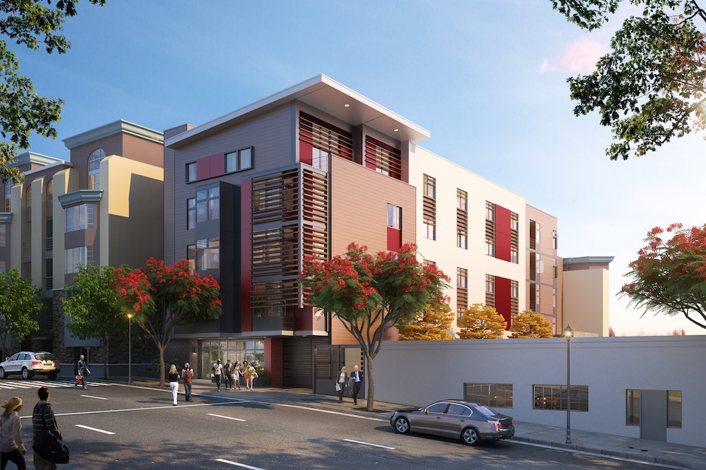 Rendering of The Beacon Apartments. (Credit: MW Steele Group)