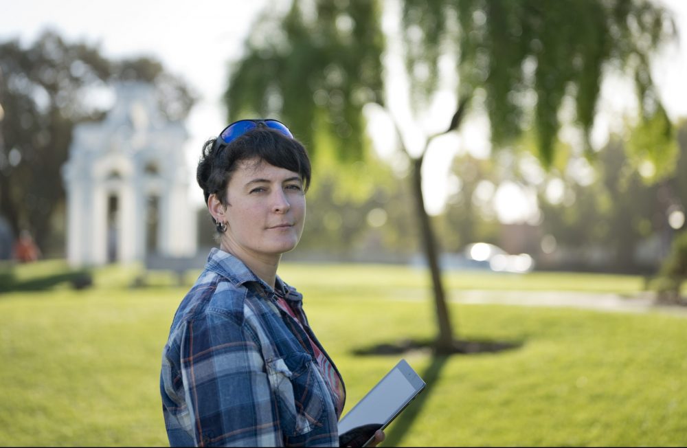 Former Art Institute student Jana Bergevin filed a complaint about the school with California’s Bureau for Private Postsecondary Education, but her case languished for more than two years. (Photo by James Bernal for CALmatters)