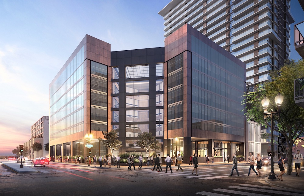 Rendering of the Kettner & Ash building after renovation. (Credit: Gensler)