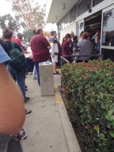 Those aren't patrons waiting to get into a Starbucks. They're lined up waiting to get into the Normal Street DMV office.