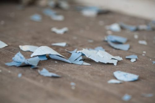 Lead paint chips, the subject of a big court case. (Thinkstock photos/CALmatters)