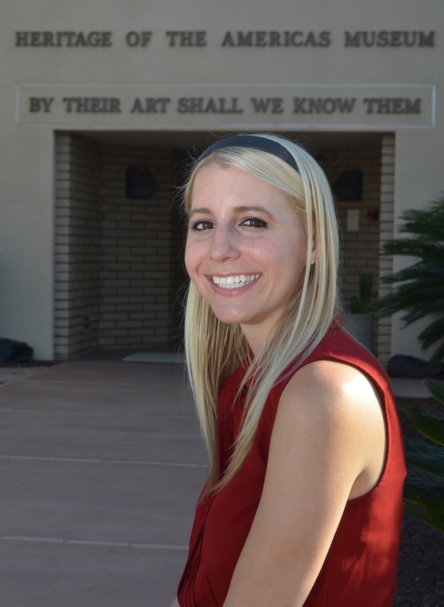 Brittany Gardner at the Heritage of the Americas Museum. (Credit: Cuyamaca College)