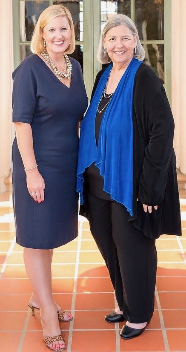 Darlene Shiley, right, with Dr. Lauren Lek, head of OLP. (Credit: OLP)