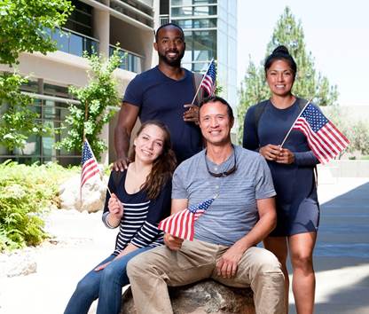 Student veterans show their pride at San Diego Mesa College.