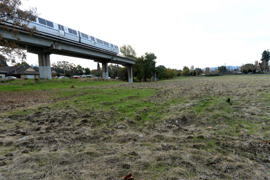 Land near public transit such as BART would be more easily developed into mid-rise apartment buildings under a proposal before California lawmakers. (Photo by Dan Honda, Bay Area News Group)