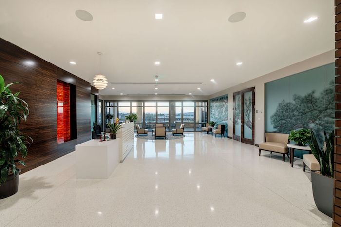 The lobby of Procopio's Del Mar Heights office. (Credit: Bycor)