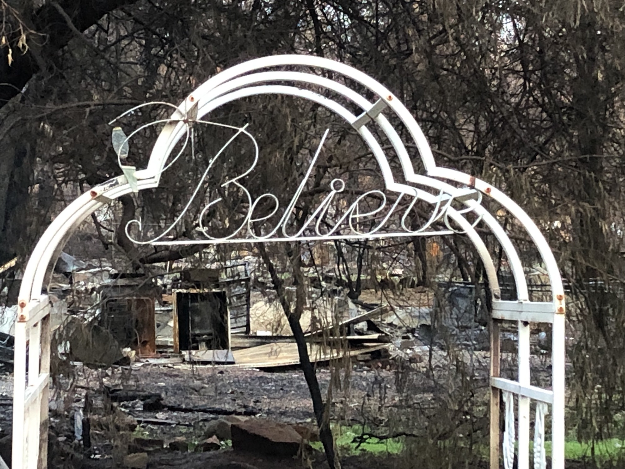 Home lost in the Camp wildfire. (Photo courtesy CaseyGerry)