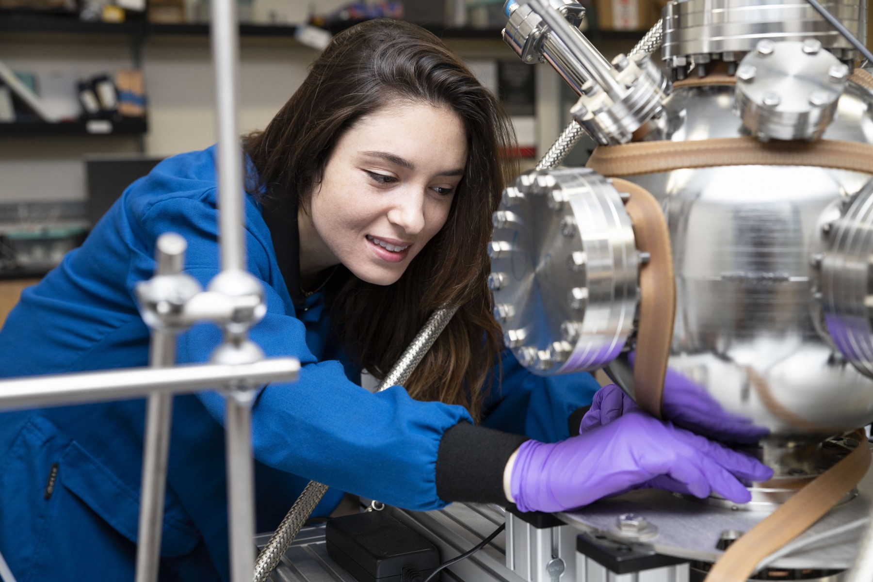 A junior majoring in applied physics at Cal State San Marcos, Lauren Tafla presented research earlier this month in Seattle at the American Astronomical Society’s annual meeting. (Photo by Andrew Reed)