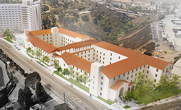 Artist's rendering of Uaxaca Hall. (Photo courtesy of SDSU) 