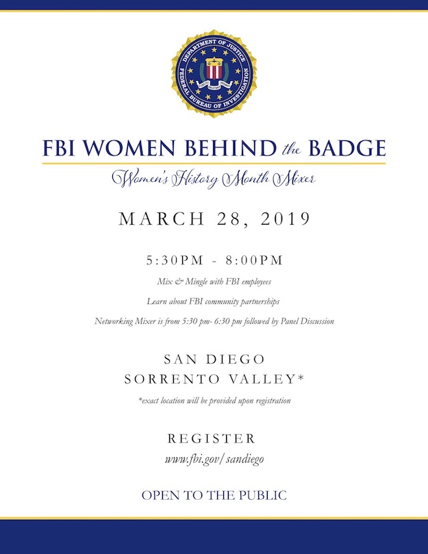 FBI Women Behind the Badge event