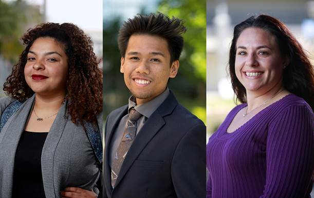 Mia Zedukes, Harley Sobreo, and Christina George will be among those honored on May 1 at the SDCCD’s Honors Reception from 11:30 to 1:30 at The Prado in Balboa Park.