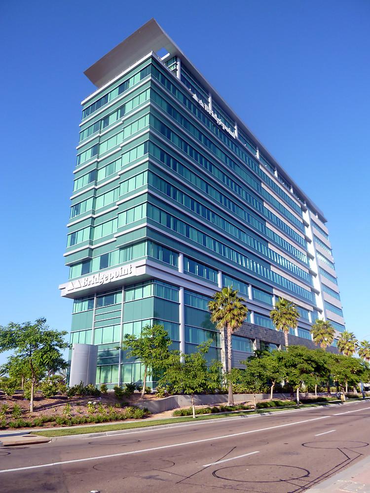 Bridgepoint Education’s headquarters are at 8620 Spectrum Center Blvd. in San Diego. (Photo: Bridgepoint Education)