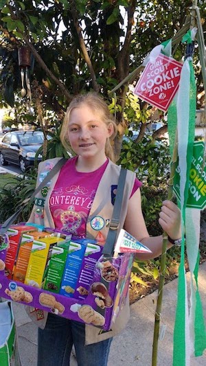 One of the Elite Cookie Entrepreneurs is Grace Martin, 14, a member of Girl Scout Troop 4336. Grace, the daughter of Ross and Dawn Martin of University Heights, and granddaughter of Jean Service of San Carlos, sold 2,552 cookie packages. She and the other Elite Cookie Entrepreneurs earned a helicopter ride/VIP luncheon at at the Operation Thin Mint Sendoff on May 10.