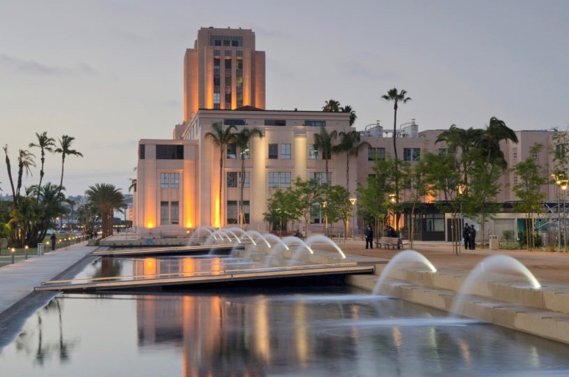 County Administration Center. Public hearings on the balanced budget will begin on Monday, June 10 at 9 a.m. An evening hearing will take place at 5:30 p.m. on Thursday, June 13. (Photo courtesy of San Diego County)