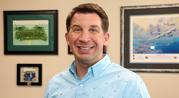 Derek Abbey, interim director of the Joan and Art Barron Veterans Center. (Credit: SDSU) 