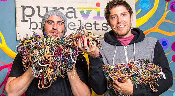 SDSU alumni and Pura Vida founders Griffin Thall (left) and Paul Goodman (right). 