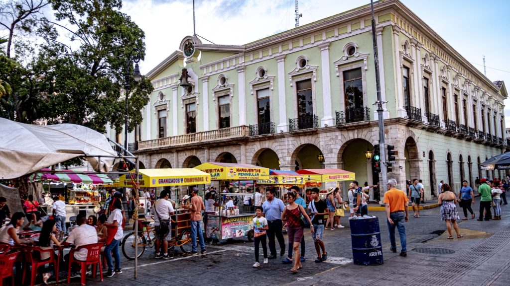 Busy square