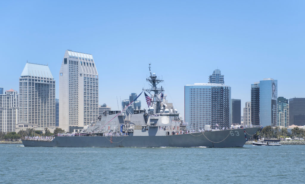  USS Stethem arrived at its new homeport, Naval Base San Diego