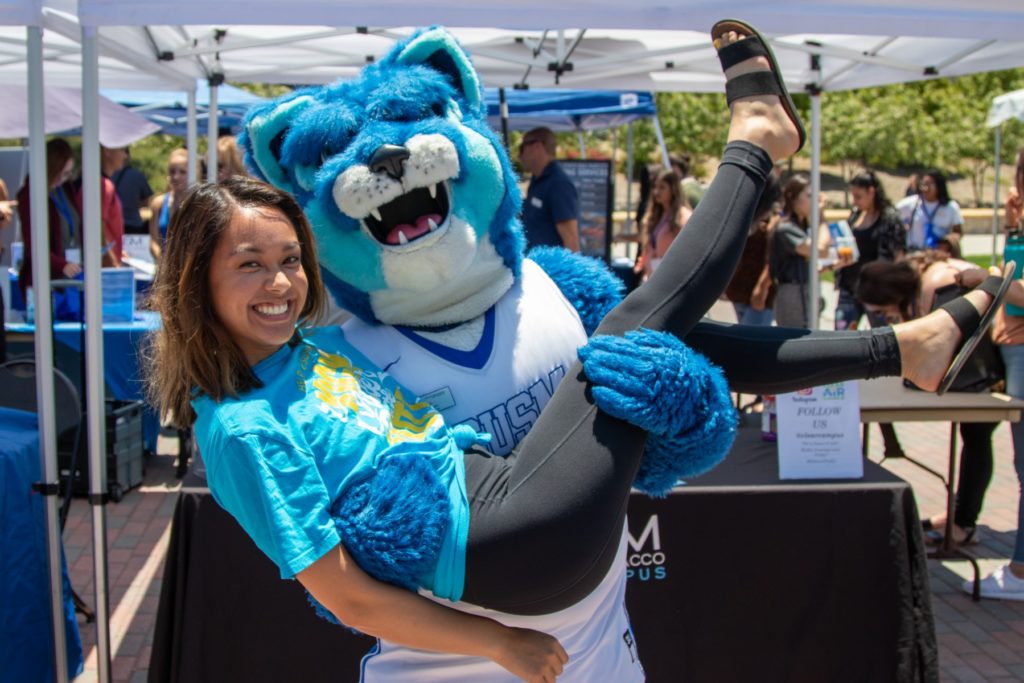 Ashley Reyes, CSUSM’s Clear the Air student coordinator, attended on-campus orientations throughout the summer to help educate incoming freshmen and transfer students about the university’s smoke- and tobacco-free policy.