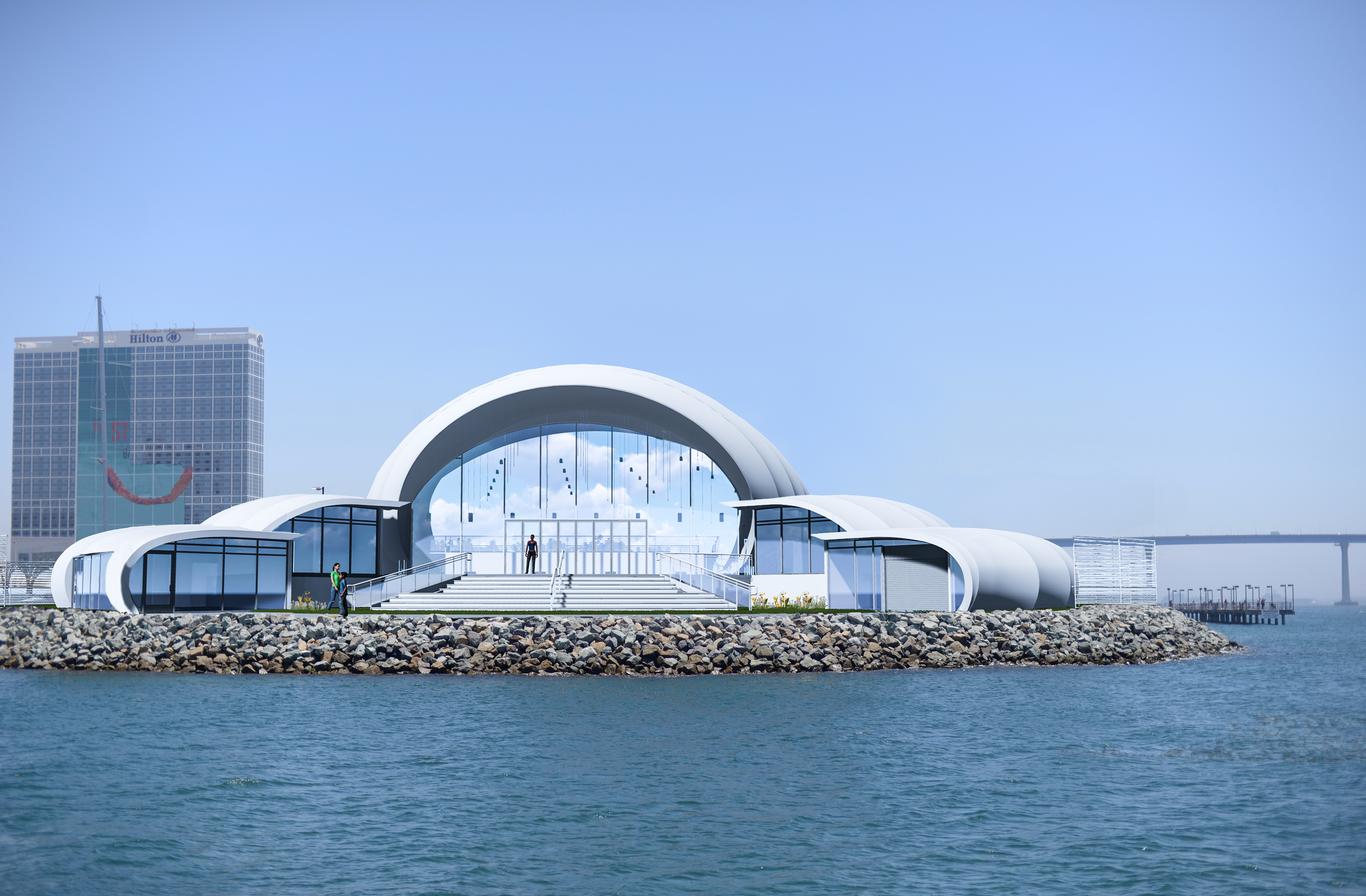 Rendering of the Bayside Performance Park concert facility