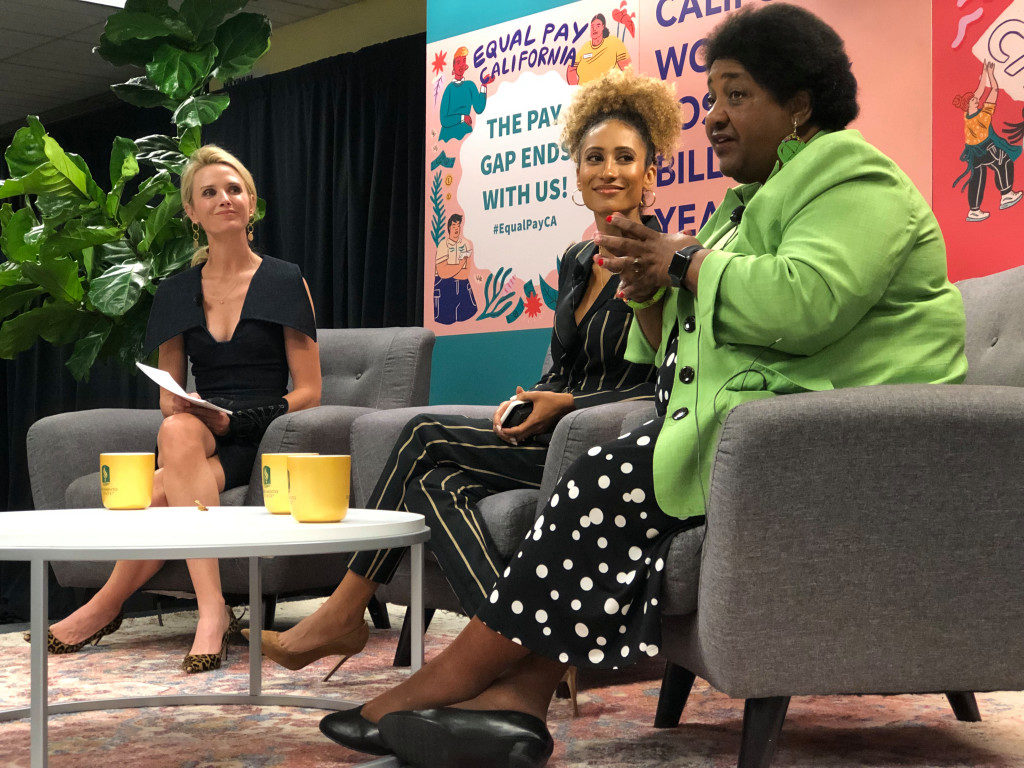  Jennifer Siebel Newsom, author Elaine Marie Welteroth, Assemblywoman Shirley Weber.