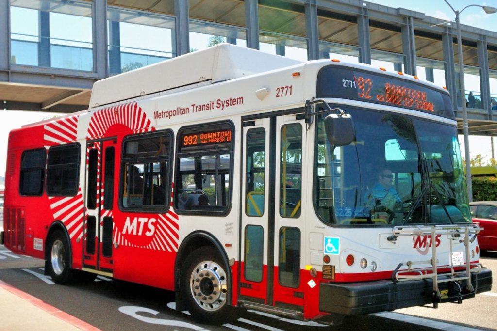 A San Diego MTS bus.