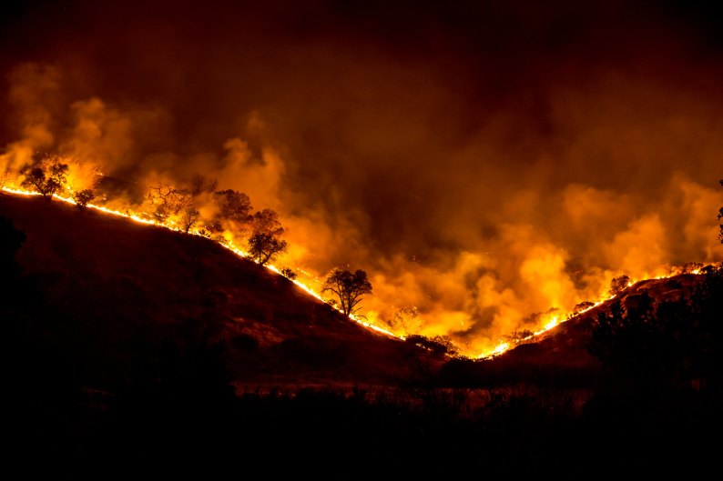 Woolsey Fire, California on Nov. 9, 2018. (Photo courtesy of Peter Buschmann, via USDA Forest Service)