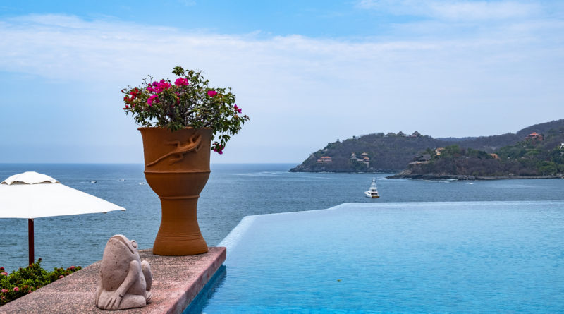 The infinity pool is the best seat in the house.