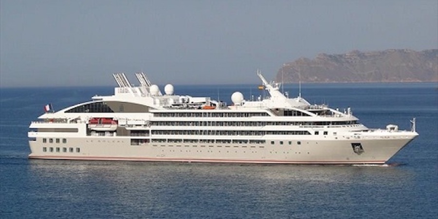 French luxury vessel Le Soleal arrives in San Diego today for a 14-day cruise to the Sea of Cortez. (Photo courtesy of the Port of San Diego)