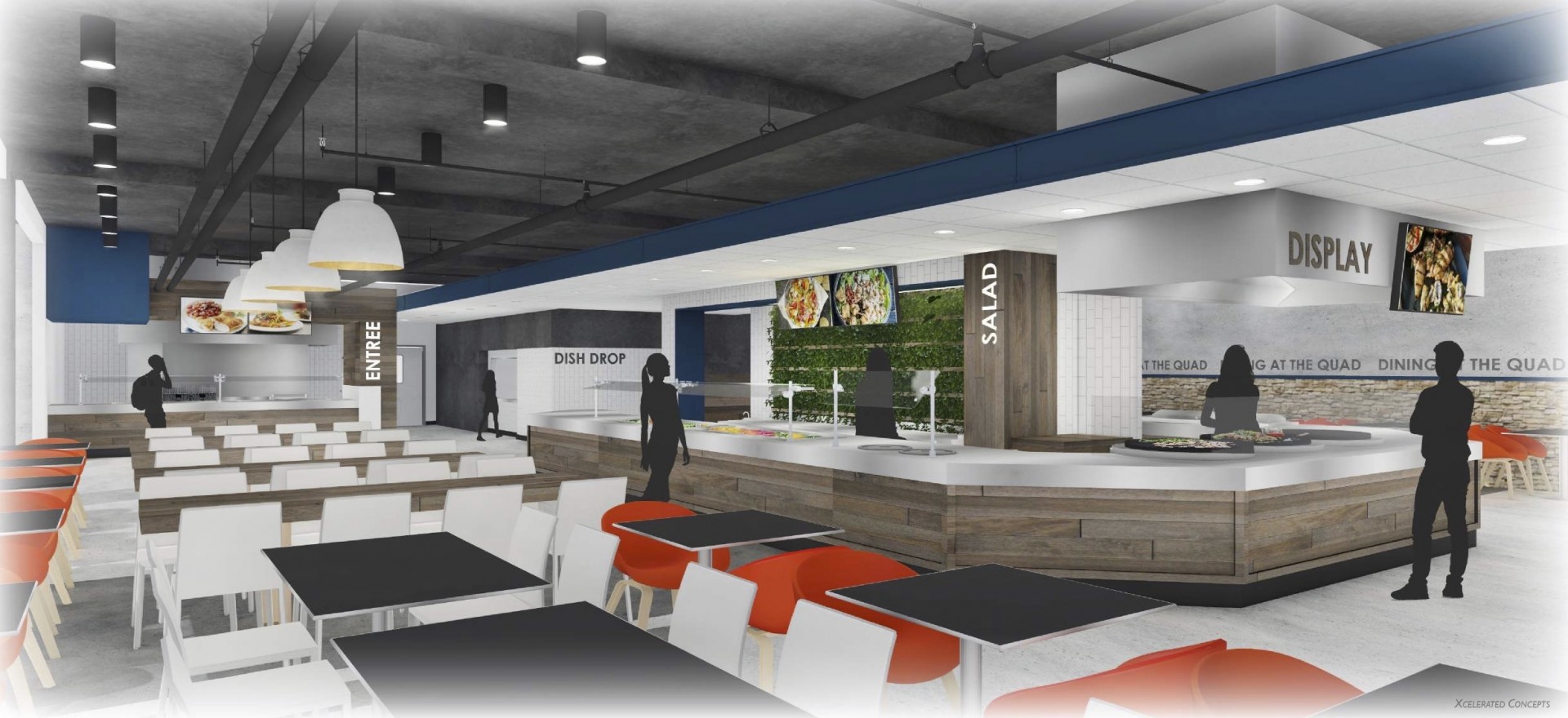 While final design plans are still in the works, an artist’s rendering shows an example of what CSUSM’s dining cafe may look like. (Courtesy of Cal State San Marcos)