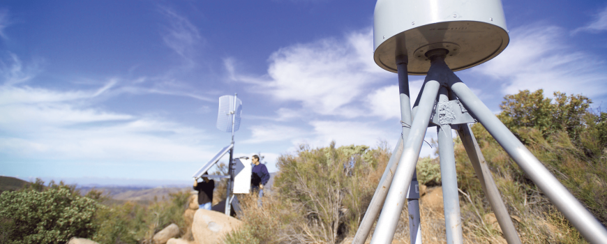 The California Real Time Network provides geospatial information throughout the state. (Photo courtesy of UC San Diego)