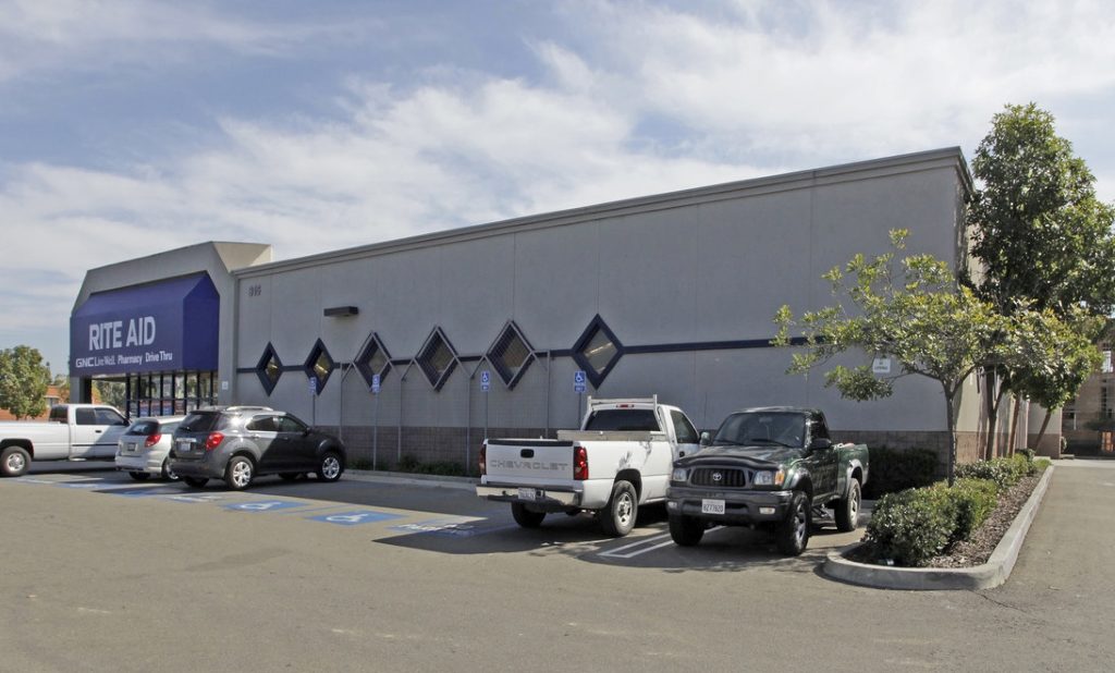 The Rite Aid building in Escondido.